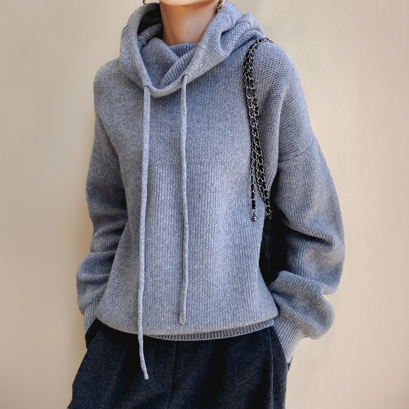 Damen Hoodie mit lockerer Passform und leichtem Kapuzendesign