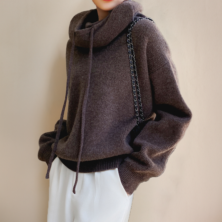 Damen Hoodie mit lockerer Passform und leichtem Kapuzendesign