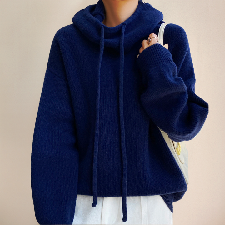 Damen Hoodie mit lockerer Passform und leichtem Kapuzendesign