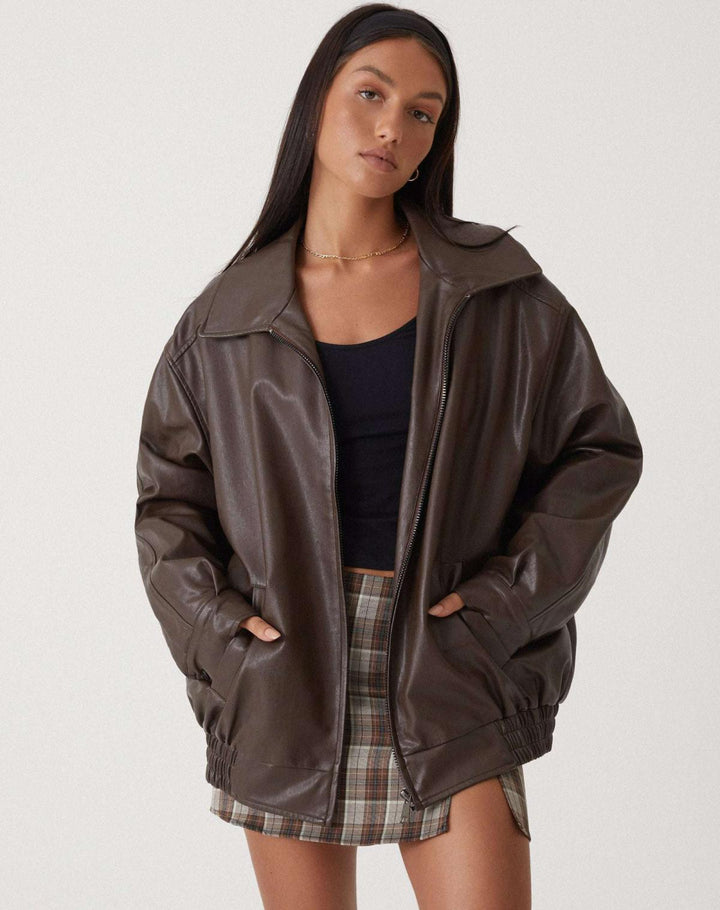 Damen Oversized Jacke mit lockerem Schnitt und leichtem Design