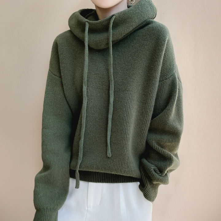 Damen Hoodie mit lockerer Passform und leichtem Kapuzendesign