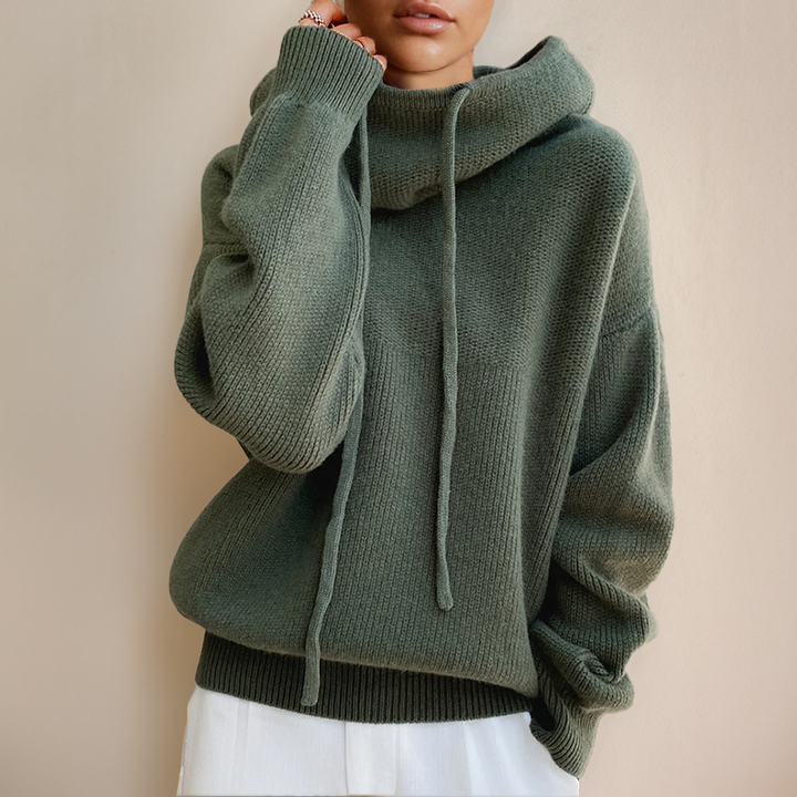 Damen Hoodie mit lockerer Passform und leichtem Kapuzendesign