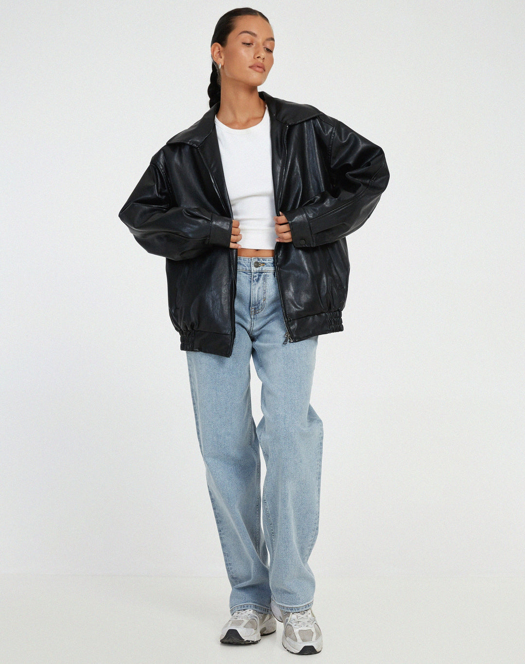 Damen Oversized Jacke mit lockerem Schnitt und leichtem Design