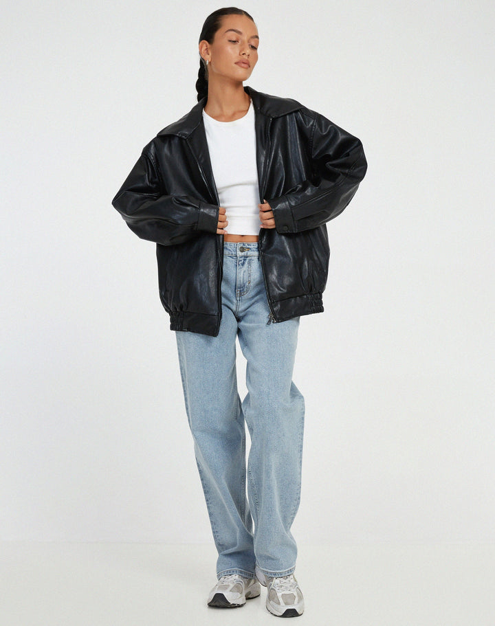 Damen Oversized Jacke mit lockerem Schnitt und leichtem Design