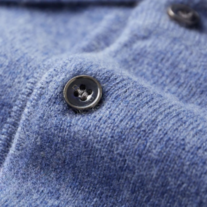 Herren Polopullover mit Knopfleiste und Rippbündchen