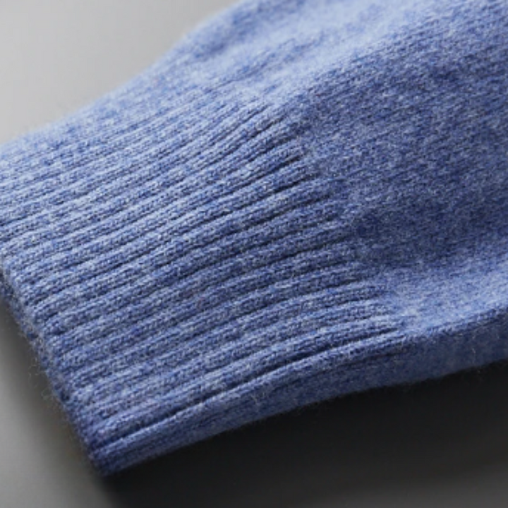 Herren Polopullover mit Knopfleiste und Rippbündchen