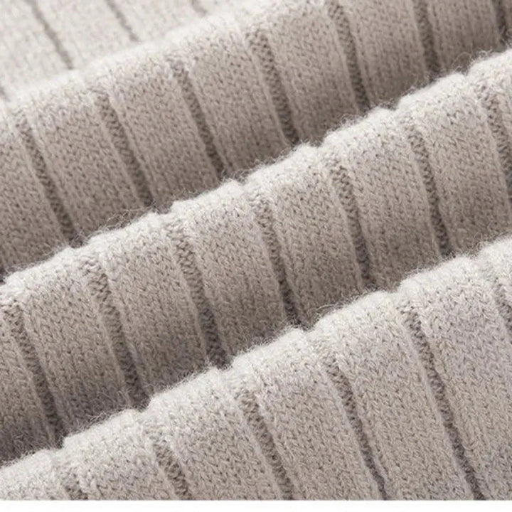 Herren Halbzip-Pullover mit hohem Kragen und Rippbündchen